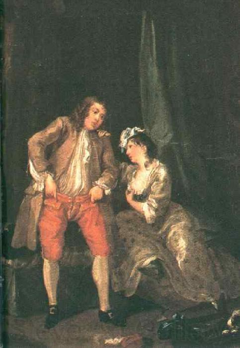 HOGARTH, William Before the Seduction and After sf Spain oil painting art